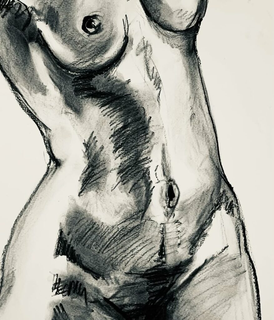 art fusain noir et blanc