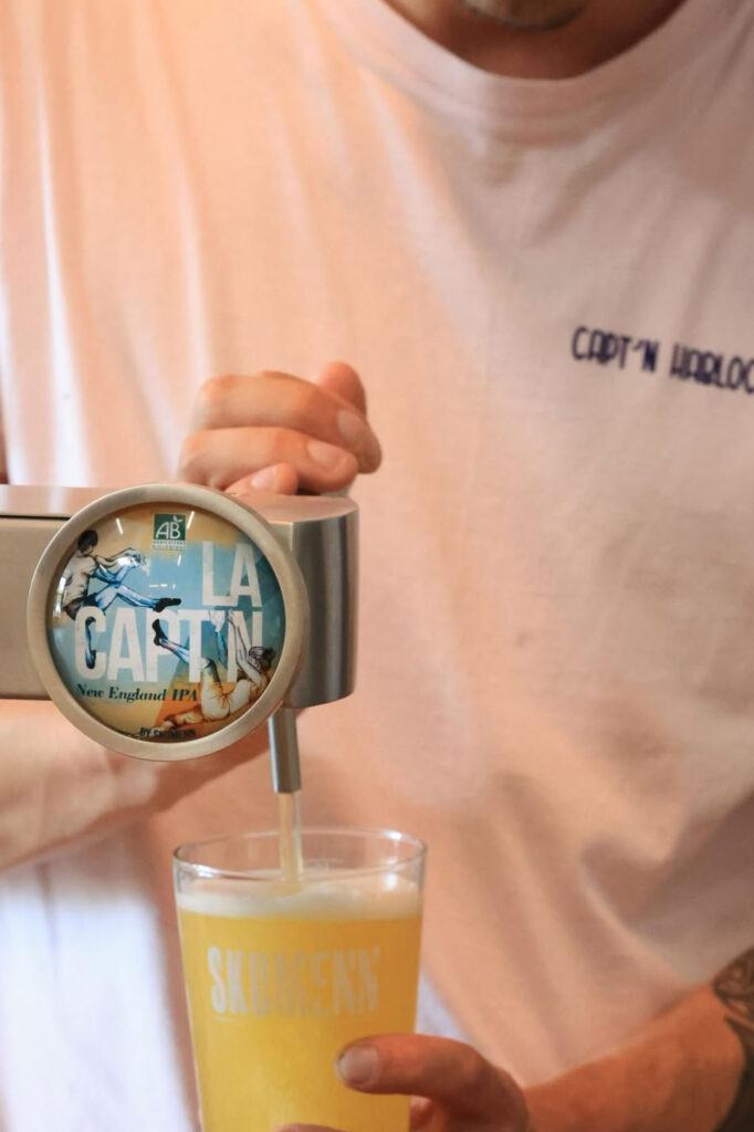 design graphisme cavalier de pompe biere