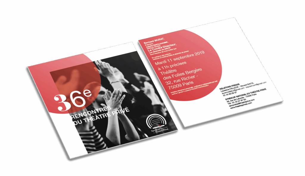 création graphiste carton d'invitation plaquette