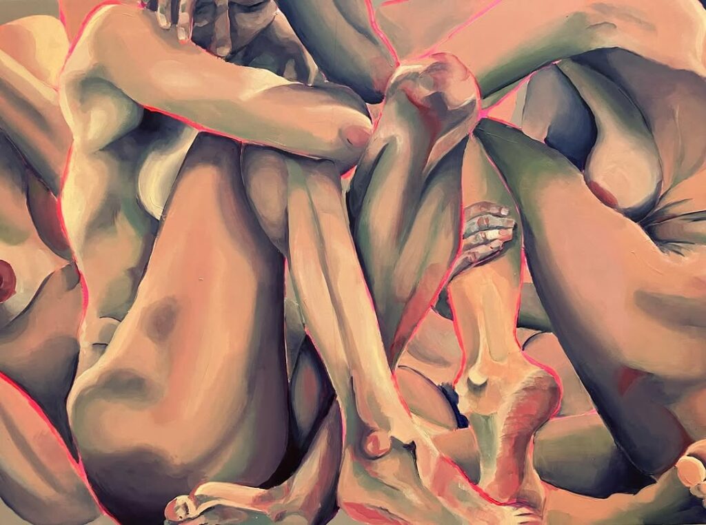 peinture acrylique art bitch witch