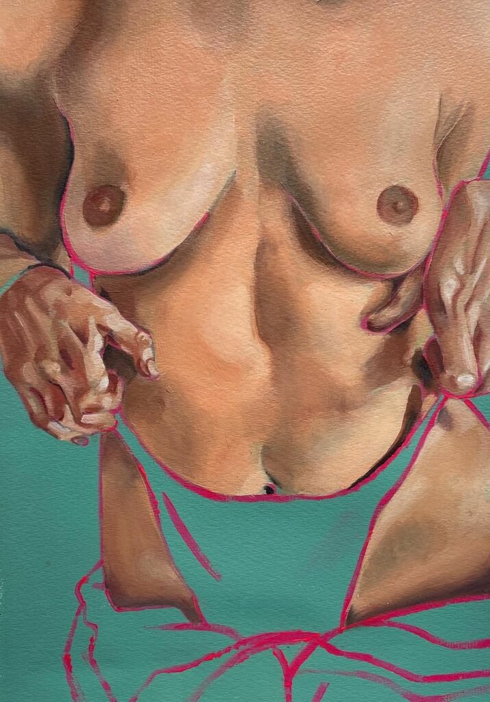 peinture acrylique nu palette couleur