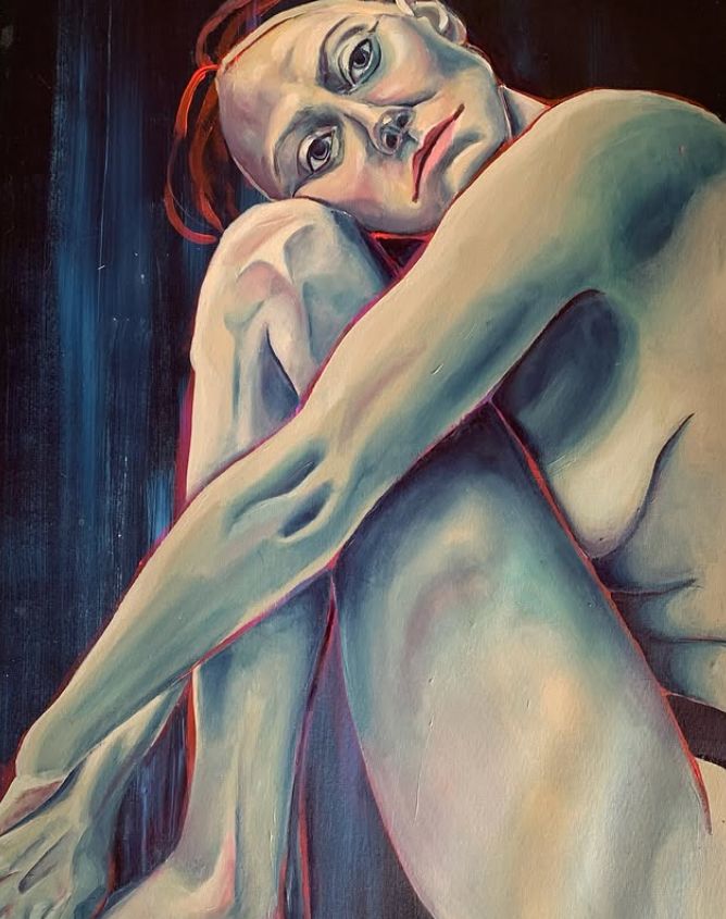 peinture acrylique portrait