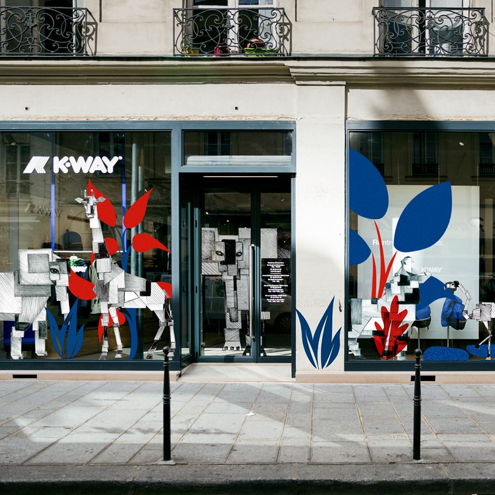 design graphisme vitrine